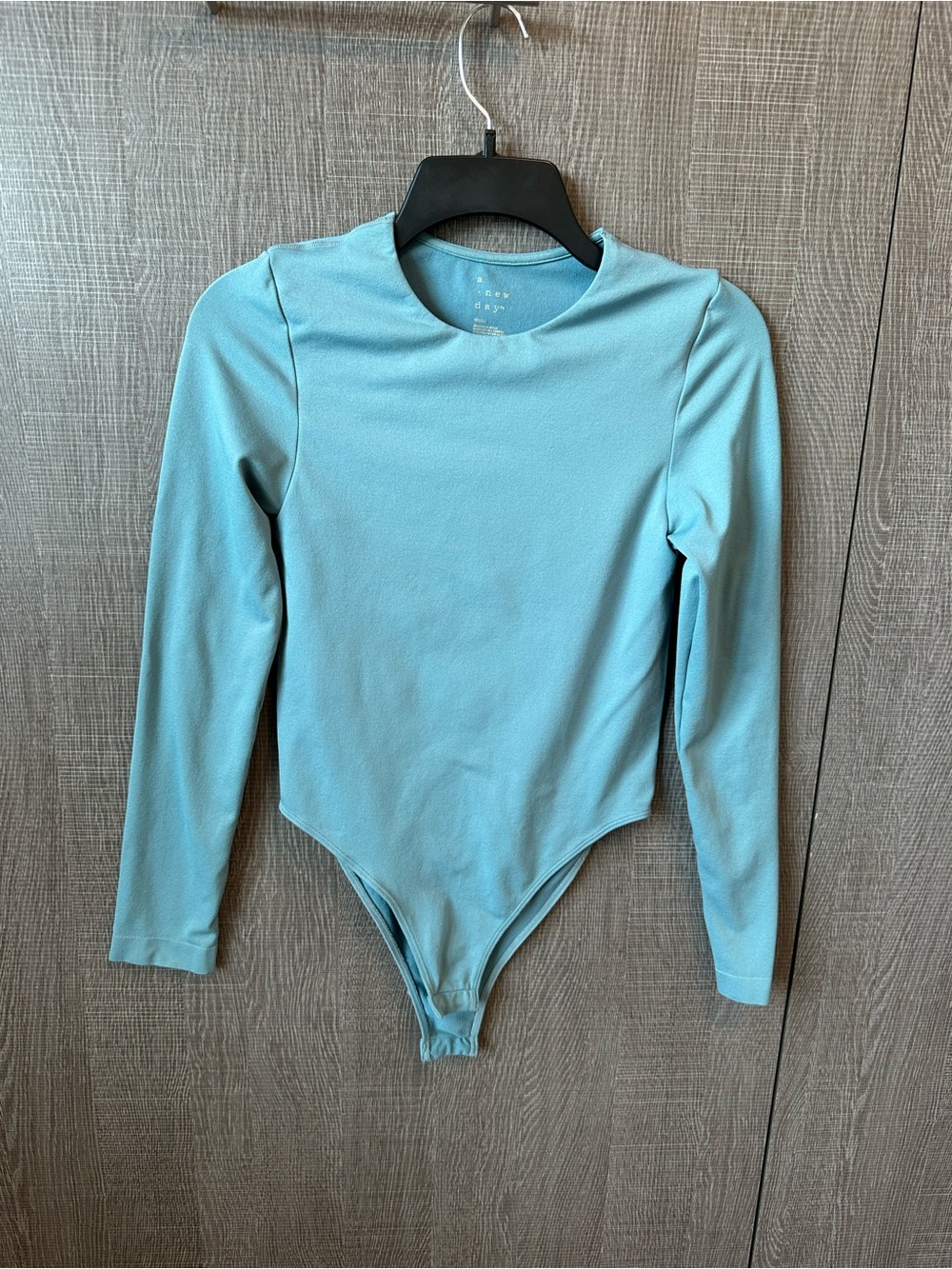 a new day Light Blue Long-Sleeve women’s One-Piece Bodysuit